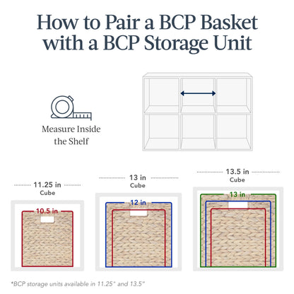 Scalloped 10.5 x 10.5in Hyacinth Storage Basket Set of 5