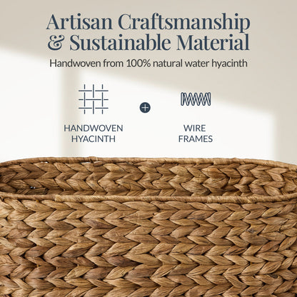 6-Piece Water Hyacinth Bathroom Set