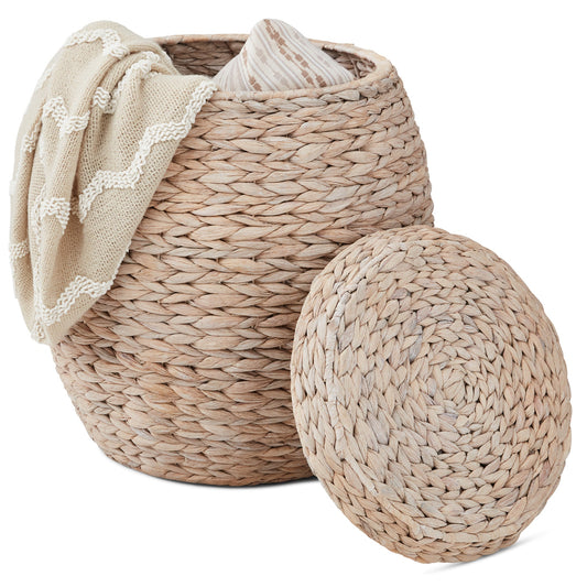 Multipurpose Hyacinth Storage Tote Basket
