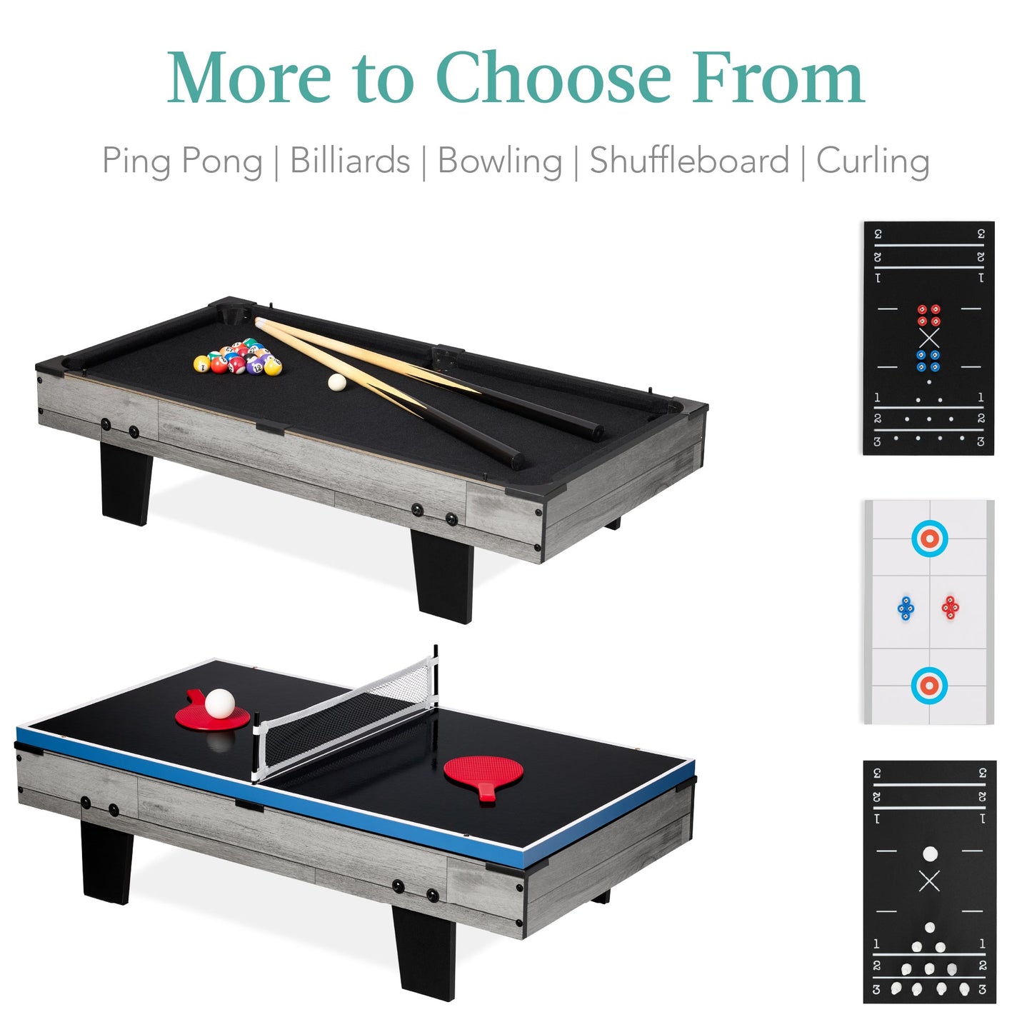 11-in-1 Combo Game Set w/ Ping Pong, Foosball, Air Hockey, 5 Storage Bags