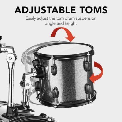 5-Piece Full Size Drum Set For Adults