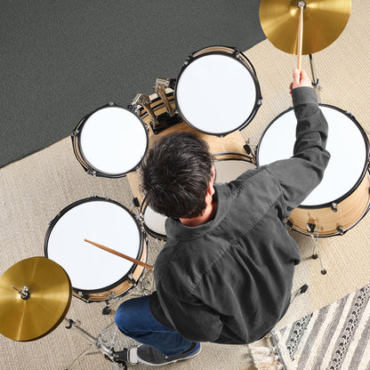 5-Piece Full Size Drum Set For Adults