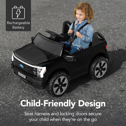 12V Kids Ride On Car Officially Licensed Ford Lightning w/ Remote, 2 Speeds