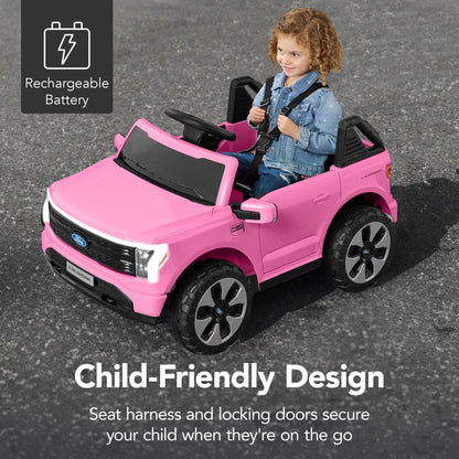 12V Kids Ride On Car Officially Licensed Ford Lightning w/ Remote, 2 Speeds