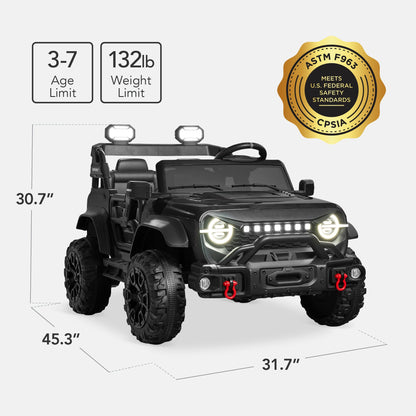 24V 2-Seater Electric Ride-On Car Truck w/ Parent Control, Bluetooth