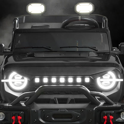 24V 2-Seater Electric Ride-On Car Truck w/ Parent Control, Bluetooth