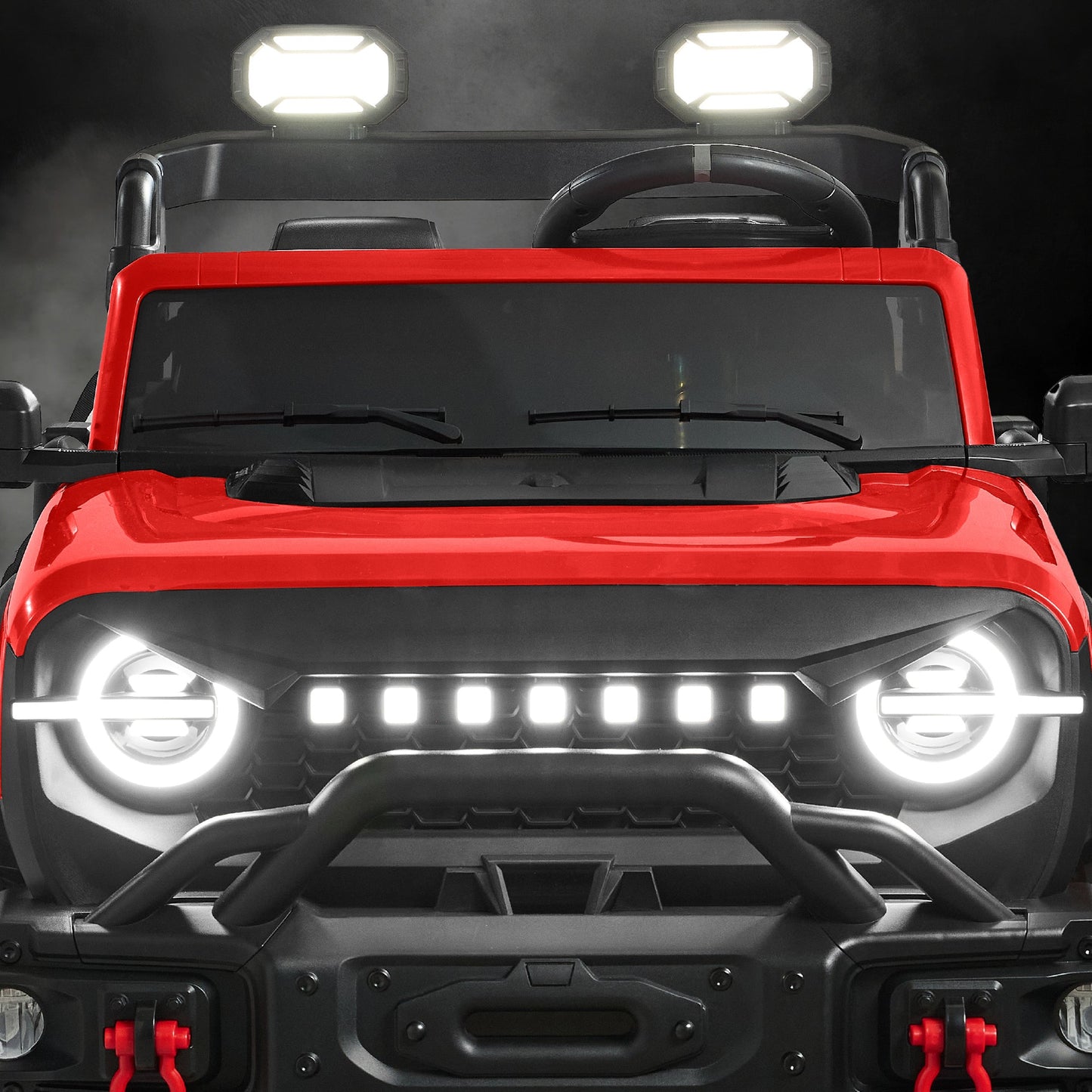 24V 2-Seater Electric Ride-On Car Truck w/ Parent Control, Bluetooth