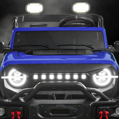 24V 2-Seater Electric Ride-On Car Truck w/ Parent Control, Bluetooth