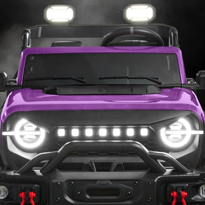 24V 2-Seater Electric Ride-On Car Truck w/ Parent Control, Bluetooth